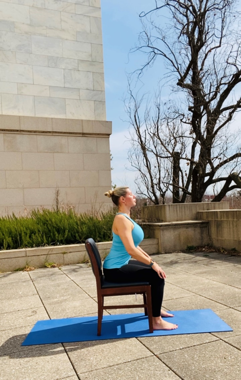 30 Minute Chair Yoga Sequence - Purple Lotus Yoga | Yoga Teacher Training